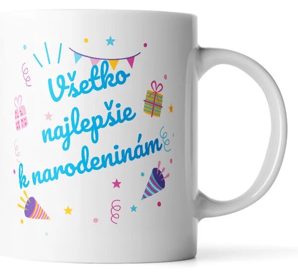 Sablio Hrnček Všetko najlepšie k meninám 2 - 330 ml - standard