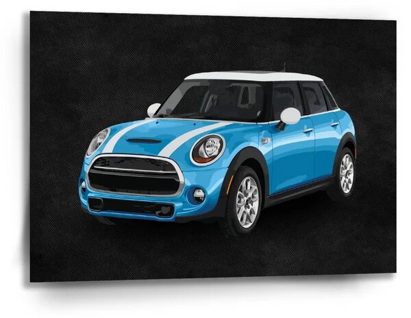 Sablio Obraz Mini sedan Čierne pozadie - 90x60 cm