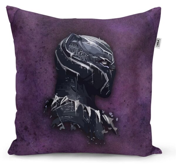 Sablio Vankúš BLACK PANTHER z profilu Fialový hmlistý - 40x40 cm