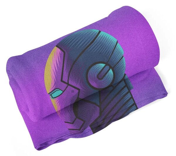 Sablio Deka Iron Man Helma na fialovej - 150x120 cm