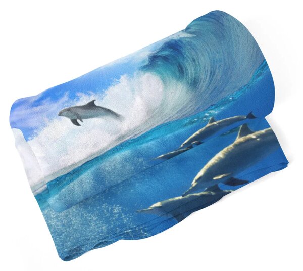 Sablio Deka Delfíny vo vlnách - 150x120 cm
