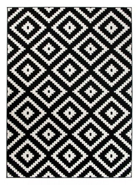 Kusový koberec Remund čierny 140X190 140x190cm