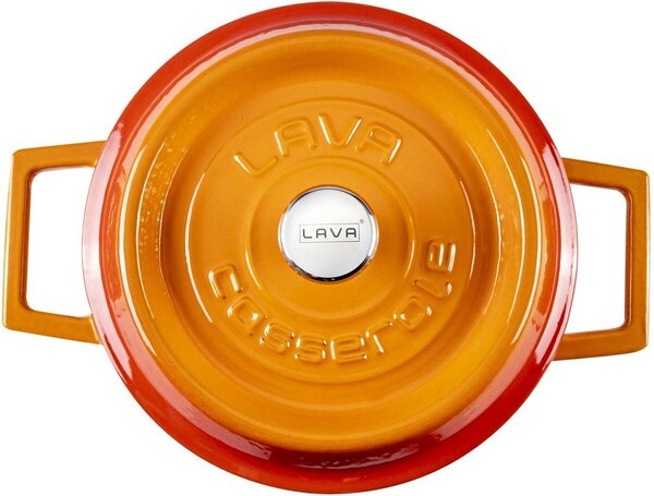 Hrnec Ø 24 cm, 4,5 l, liatinový, oranžový LAVA METAL LVYTC24K2OR