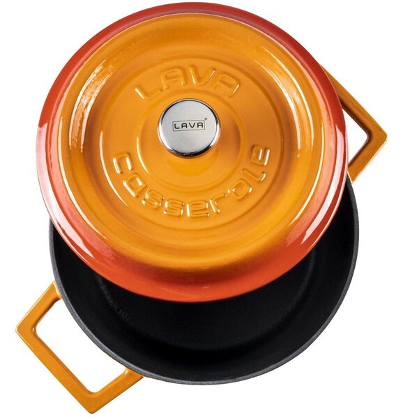 Hrnec Ø 24 cm, 4,5 l, liatinový, oranžový LAVA METAL LVYTC24K2OR