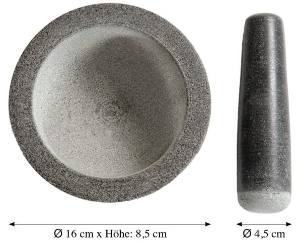Hmoždíř s tĺčikom, Ø 16 cm, žula KESPER 71501