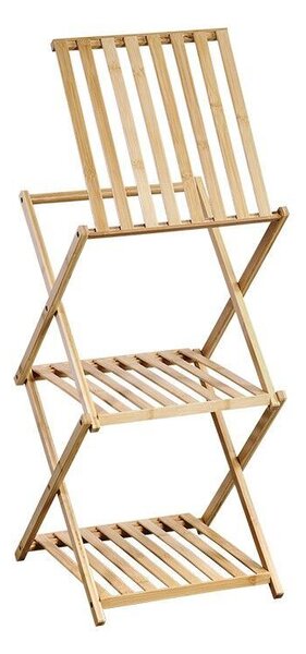 Regál skladací s 3 poschodiami 39 x 32 x 67 cm, bambus KESPER 19429