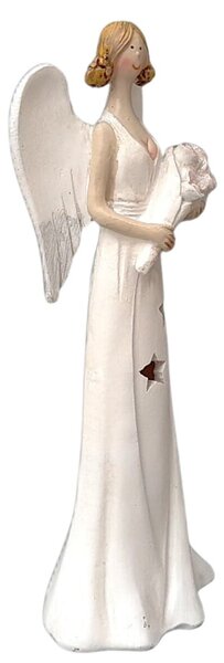 Anjel svietiaci s kvetom, 18 cm, polyston PRODEX 240102