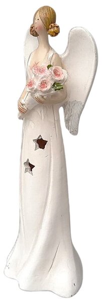 Anjel svietiaci s kvetom, 18 cm, polyston PRODEX 240102