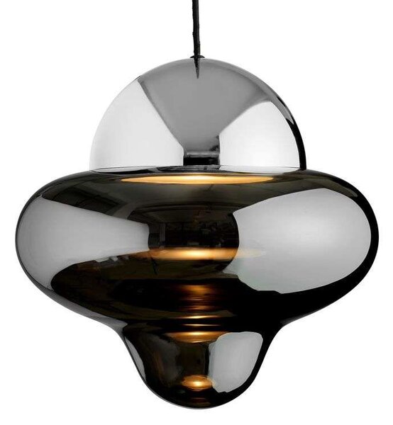 Design By Us - Nutty XL Závěsná Lampa Smoke/Chrome - Lampemesteren