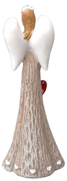 Anjel s príveskom srdce, 20 cm, polystón PRODEX 240103