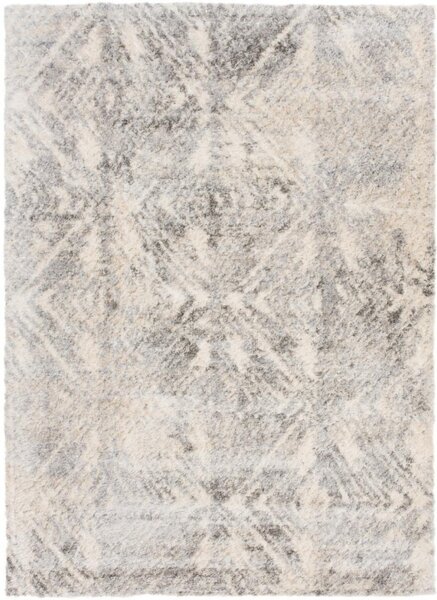 Kusový koberec shaggy Sevgi krémovo sivý 80x150cm