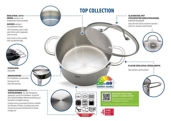 Top Collection Sada hrncov 5 ks, nerezové ELO 42505