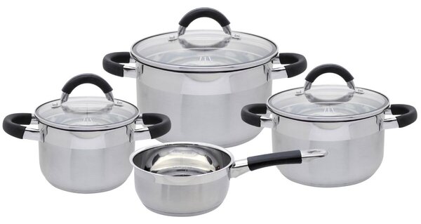 Black Steam Sada hrncov 4 ks, nerezové ELO BASIC 50904