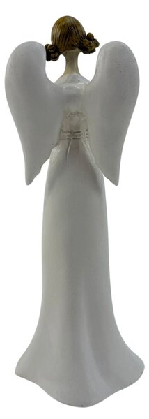 Anjel svietiaci s kvetom a rukou na hrudi, 26 cm, polyston PRODEX KH21B792226B