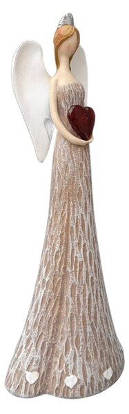 Anjel so svietiacim srdcom v dlaniach, 25 cm, polyston PRODEX KH21B8287