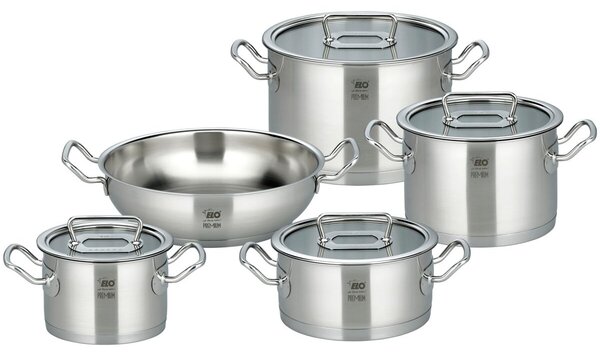 Gourmet Plus Sada hrncov 5 ks, nerezové ELO PREMIUM 40995