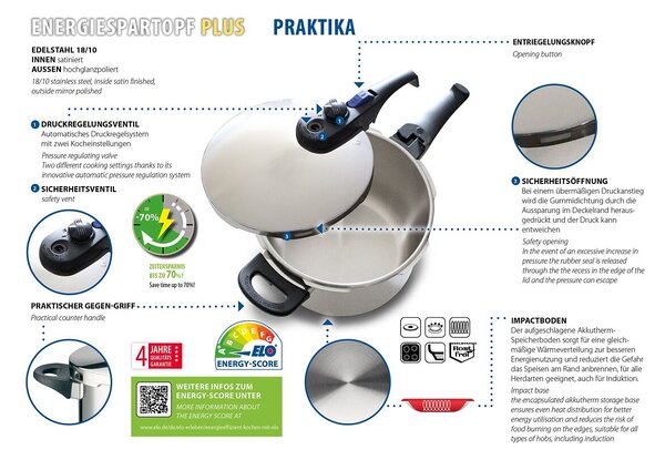 Praktika Tlakový hrniec 4 l ELO 99422