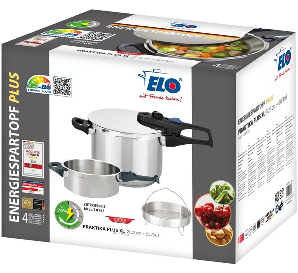 Praktika XL Tlakové hrnce sada 5 ks, 6+3 l ELO 99285