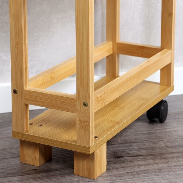 Regál s kolieskami 15 x 74 x 36 cm, bambus KESPER 24860