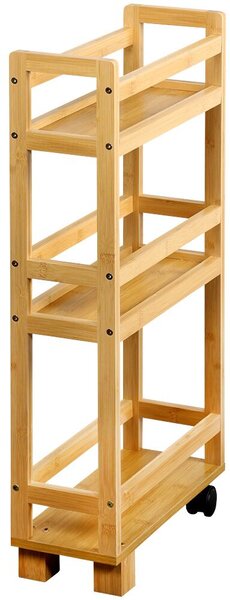 Regál s kolieskami 15 x 74 x 36 cm, bambus KESPER 24860