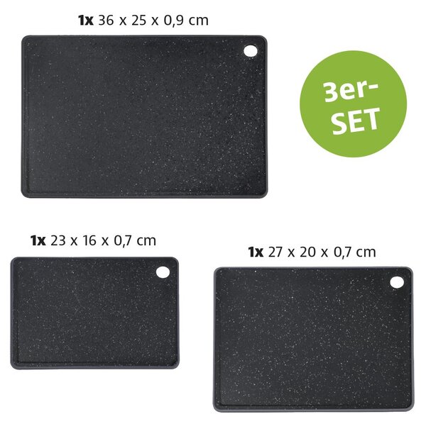 Dosky na krájanie 3 ks, plast KESPER 30940