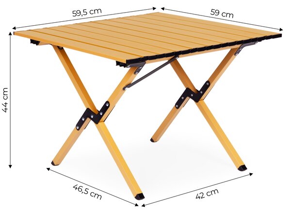 MultiGarden Turistický skladací stôl 60x60 cm - s taškou MultiGarden