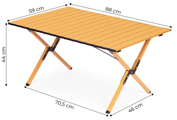 MultiGarden Turistický skladací stôl 90x60 cm s taškou MultiGarden