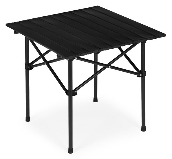 MultiGarden Turistický skladací stôl 53x55 cm s taškou - čierny MultiGarden