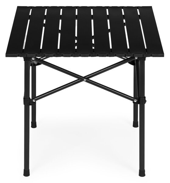 MultiGarden Turistický skladací stôl 53x55 cm s taškou - čierny MultiGarden