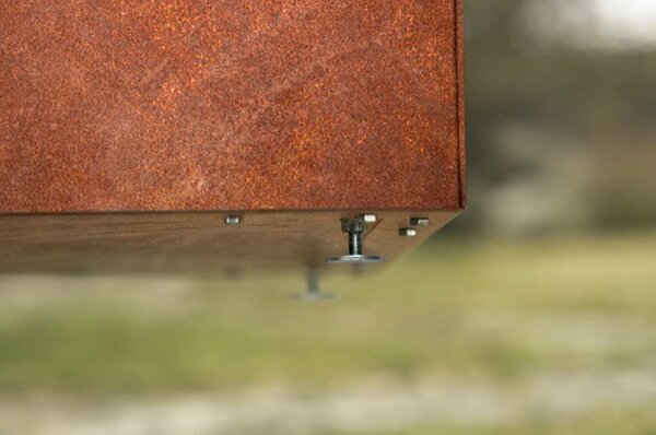Line Záhradný kvetináč 40 x 120 x 30 cm, corten CORGARDEN 1006