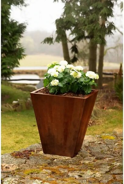 Cono Záhradný kvetináč 70 x 70 x 80 cm, corten CORGARDEN 1004