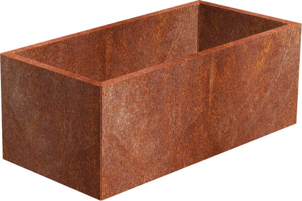 Line Záhradný kvetináč 60 x 120 x 50 cm, corten CORGARDEN 1007