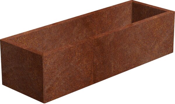 Line Záhradný kvetináč 40 x 90 x 30 cm, corten CORGARDEN 1005