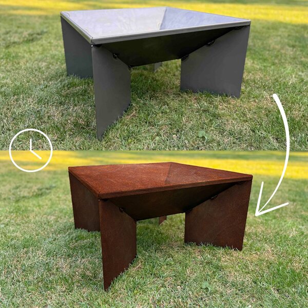 Fokus Záhradné ohnisko 50 × 50 × 30 cm, corten CORGARDEN 1016