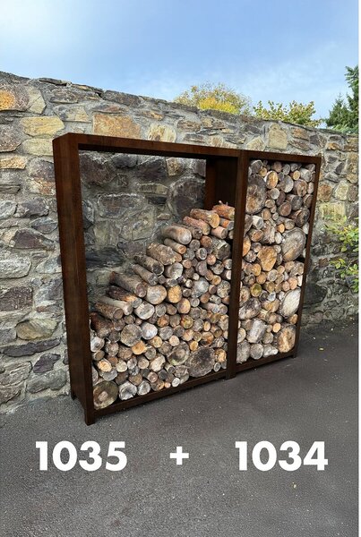 Stora Záhradný drevník 180 x 120 x 40 cm, corten CORGARDEN 1035