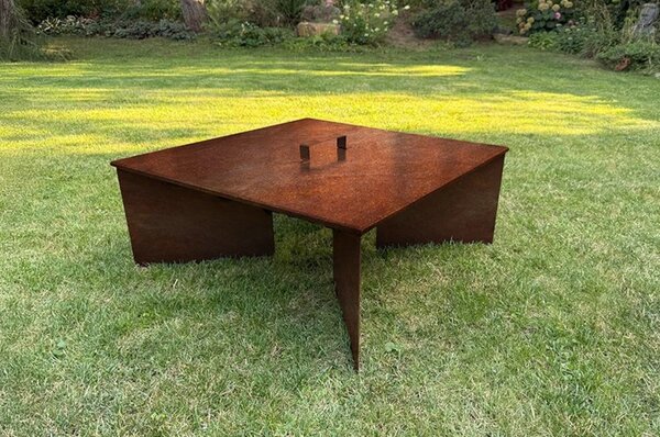 Fokus Záhradné ohnisko 70 x 70 x 30 cm, corten CORGARDEN 1017