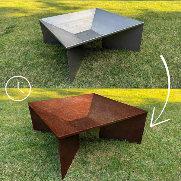 Fokus Záhradné ohnisko 70 x 70 x 30 cm, corten CORGARDEN 1017