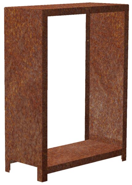 Stora Záhradný drevník 120 x 80 x 40 cm, corten CORGARDEN 1037