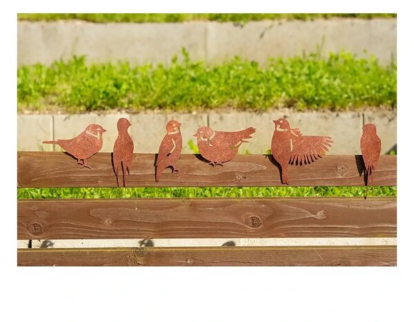 Áhradná dekorácia lastovička 1, 20 x 5 cm, corten CORGARDEN 1044