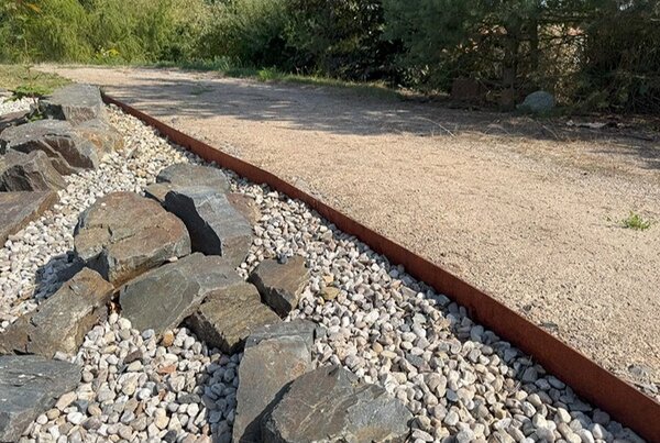 Modo Záhradný obrubník 200 x 14 cm, corten CORGARDEN 1024