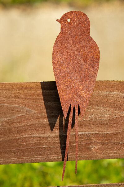 Áhradná dekorácia lastovička 1, 20 x 5 cm, corten CORGARDEN 1044