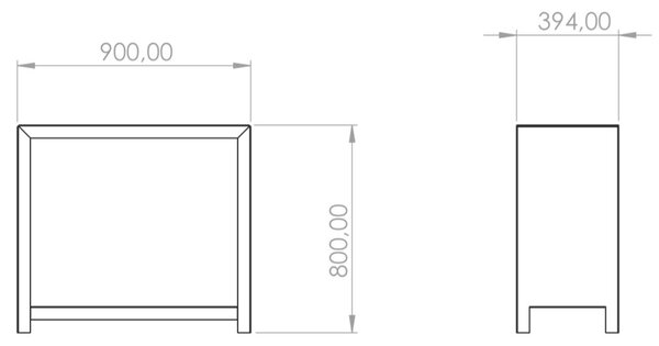 Stora Záhradný drevník 80 x 80 x 40 cm, corten CORGARDEN 1038