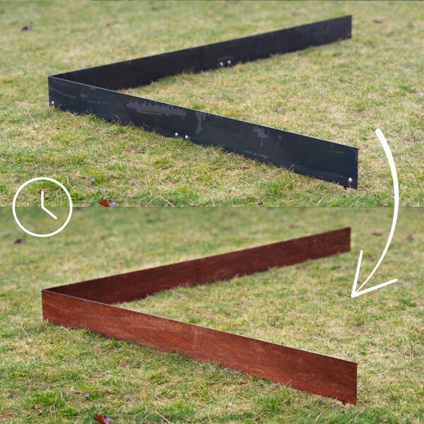 Urbis Záhradný obrubník 100 x 13 cm, corten CORGARDEN 1028