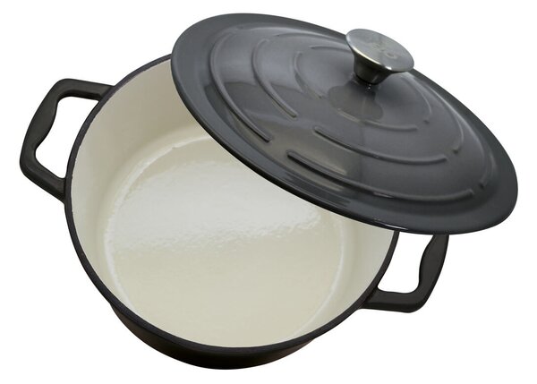 Kastról s pokrievkou Ø 28 cm, liatinový, sivý ELO 33828