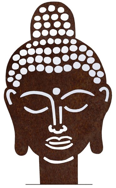 Záhradná dekorácia Buddha 50 x 30 cm, corten CORGARDEN 1061
