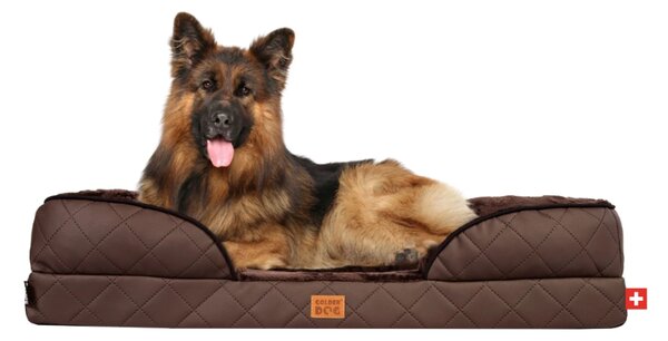 Golden Dog Ortopedický matrac pre psa Golden Dog Selfie-Med M – hnedý