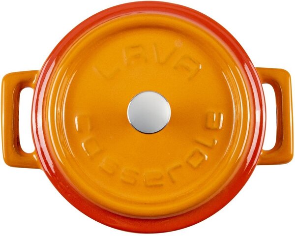 Hrnec Ø 10 cm, 0,35 l, liatinový, oranžový LAVA METAL LVYTC10K2OR