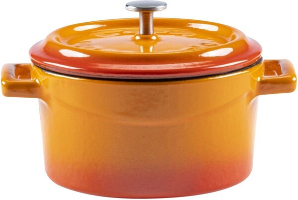 Hrnec Ø 10 cm, 0,35 l, liatinový, oranžový LAVA METAL LVYTC10K2OR