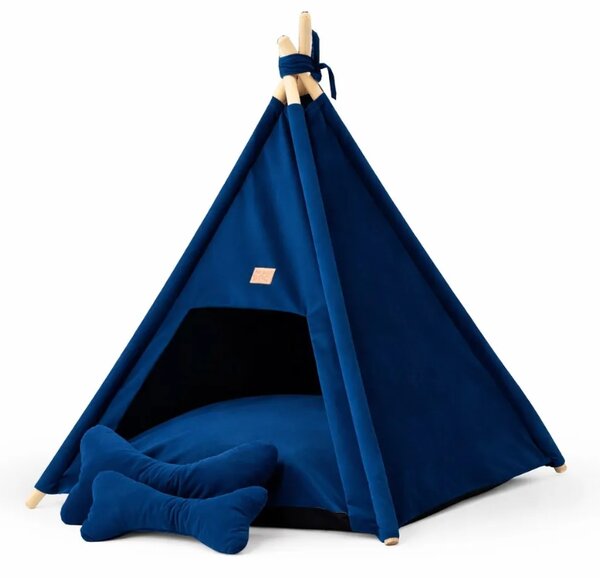Golden Dog TeePee stan Golden dog 70 x 70 x 90 cm - námornícka modrá