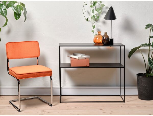 Oranžová menčestrová jedálenská stolička Rupert – Unique Furniture